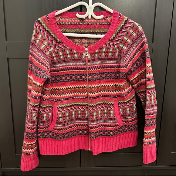Bogner Tops - Bogner Fire & Ice Wool Zipper Sweater Vintage Inspired Size Large Women’s
